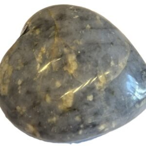 Polished blue calcite heart stone 1 3 sians emporium Polished natural blue calcite heart with soothing denim tones and creamy veining Ideal for meditation palm stone touchwork or elegant crystal displays